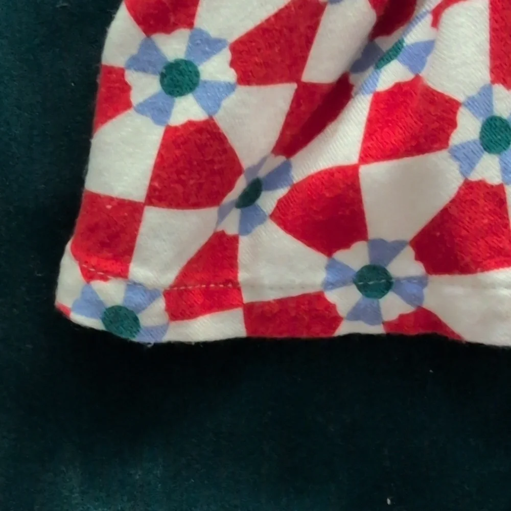 Hanna Andersson 2T Checkerboard Square Neck Woven Dress